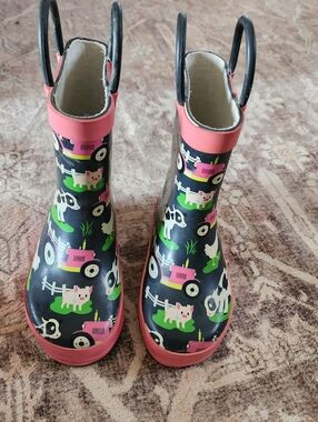 Western Chief Kids "Farm Fun" Rain Boots